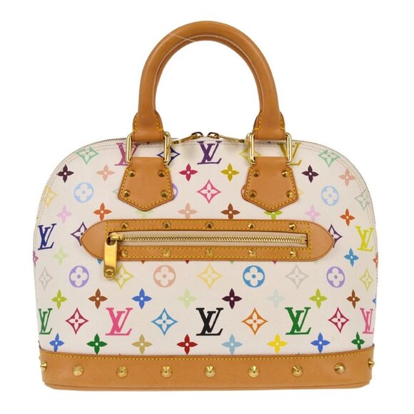 Louis Vuitton White Monogram Multicolor Alma Handbag - Picture 1 of 10